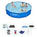 Miniatyrbillede 1 af 5: Pool kombi tilbud - Bestway Steel Pro Rektangulær 366x76 cm