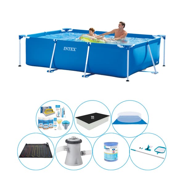 Intex Frame -allas, suorakulmainen 260x160x65 cm - Uima-altaan mukavuuspaketti