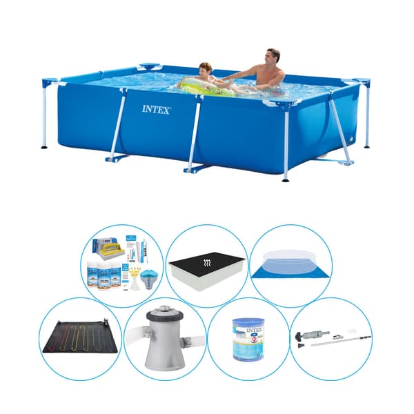 Intex Frame Pool Rektangulär 260x160x65 cm - Swimming Pool Super Set