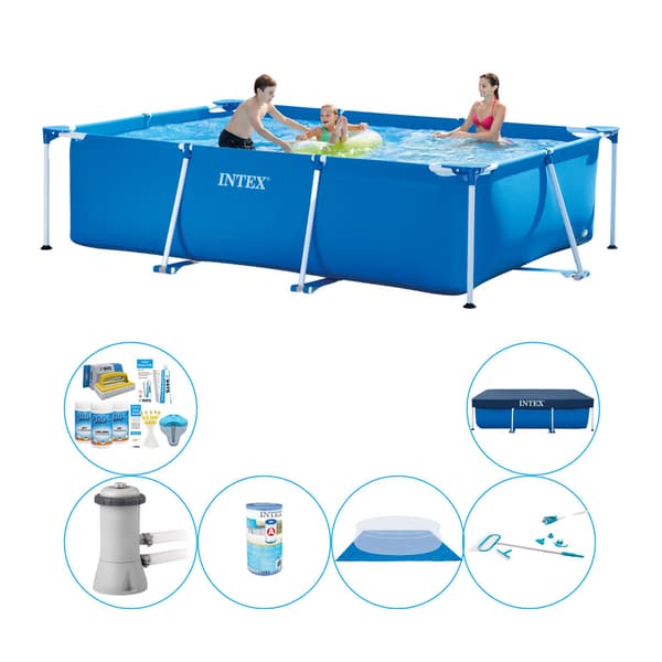Intex Frame Pool suorakaiteen muotoinen 300x200x75 cm - Allas tarvikkeineen