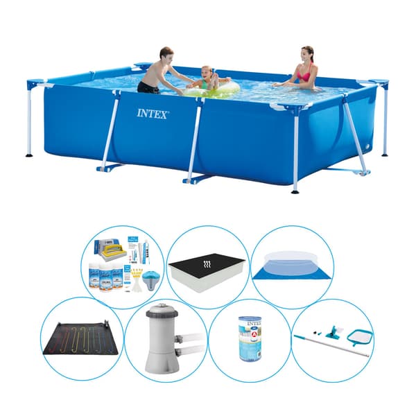 Intex Frame Pool Rektangulær 300x200x75 cm - Pool Comfort Pakke