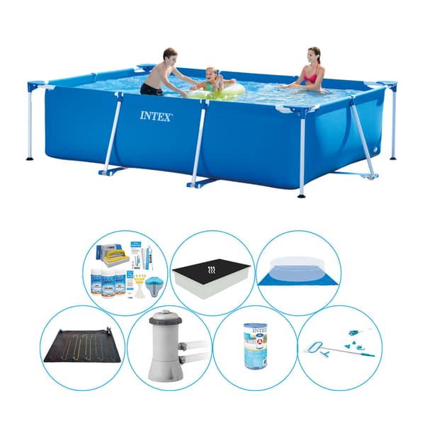 Intex Frame Pool suorakaiteen muotoinen 300x200x75 cm - All in 1 allassetti