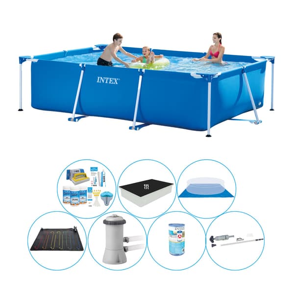 Intex Frame Pool Rektangulär 300x200x75 cm - Swimming Pool Super Set