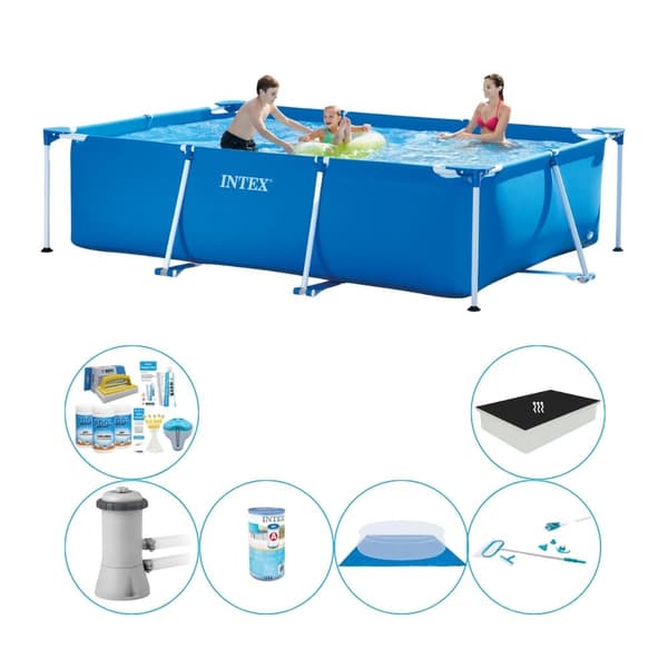 Intex Frame Pool suorakaiteen muotoinen 300x200x75 cm - Yhdistelmäallassetti