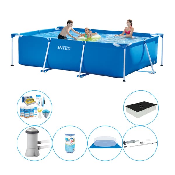 Intex Frame Pool suorakaiteen muotoinen 300x200x75 cm - Yhdistetty allaspaketti