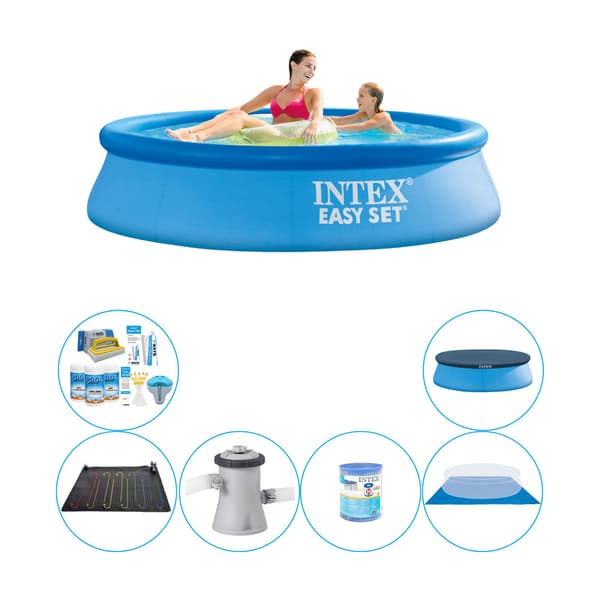 Pool plus tilbehør - Intex Easy Set Rund 244x61 cm