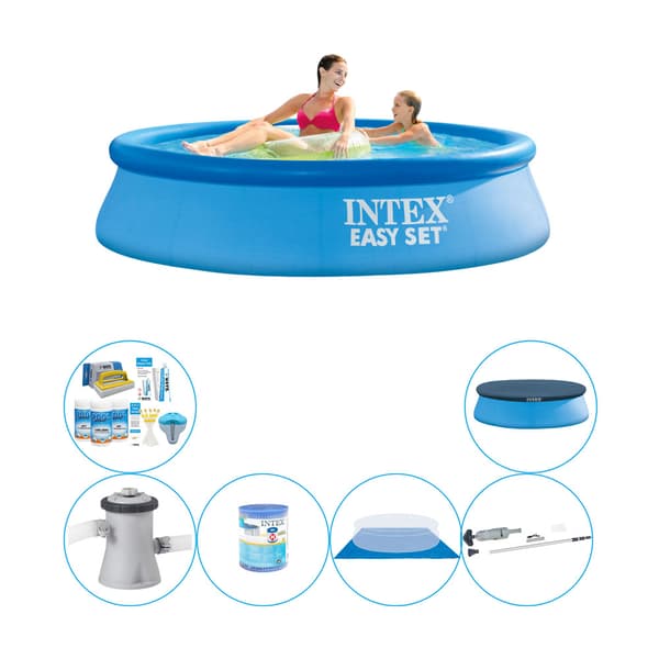 Allas tarvikkeineen - Intex Easy Set Pyöreä 244x61 cm
