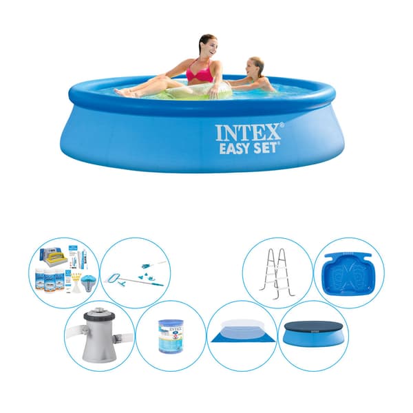 Allaspaketti all in 1 - Intex Easy Set Pyöreä 244x61 cm