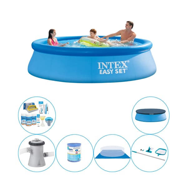 Simbassäng Med Tillbehör - Intex Easy Set Rund 305x76 cm