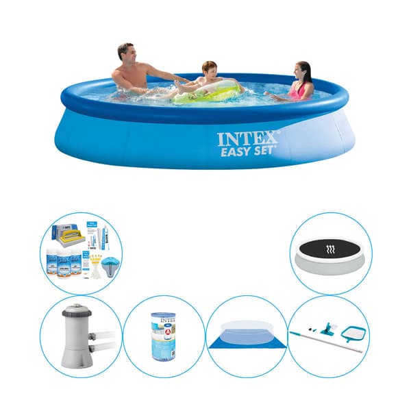 Pool kombi tilbud - Intex Nem Sæt Rundt 366x76 cm