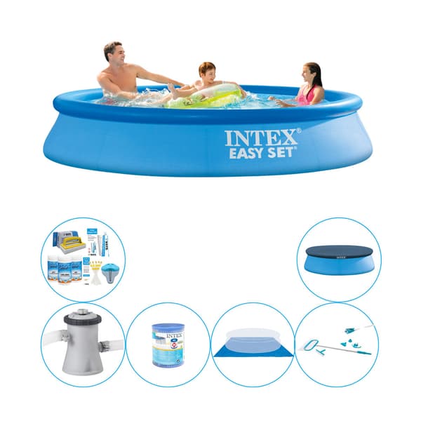 Intex Easy Set Runt 305x61 cm - Simbassäng med tillbehör