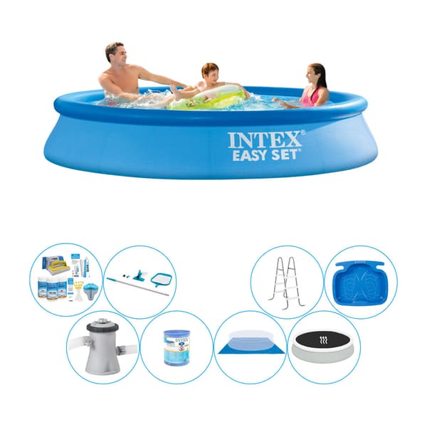Intex Easy Set Rundt 305x61 cm - Deluxe Pool Sæt