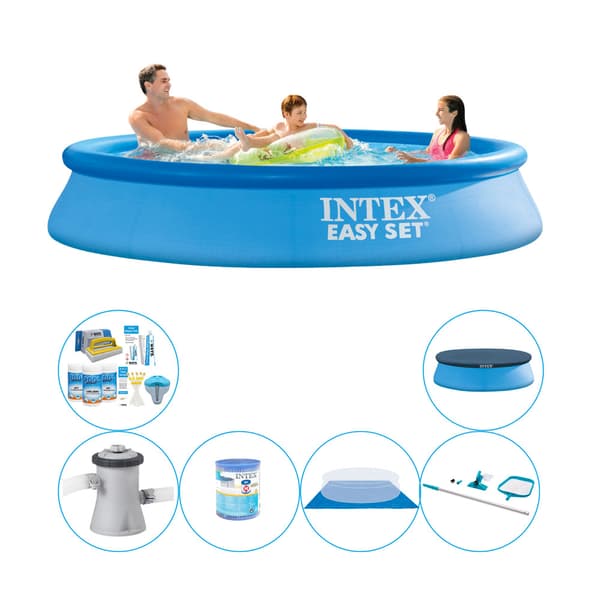 Pool combo tilbud - Intex Easy Set Rund 305x61 cm