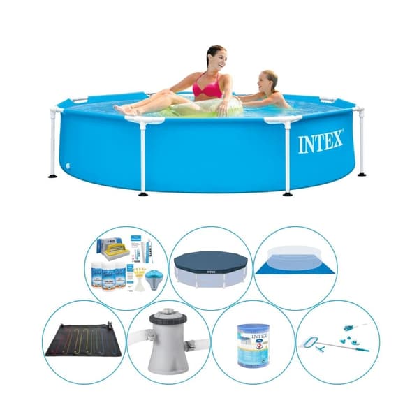 Intex Metalramme Rund 244x51 cm - Poolsæt
