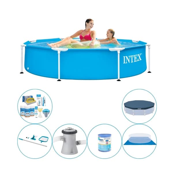Intex Metal Frame Pyöreä 244x51 cm - Uima-altaan yhdistelmätarjous