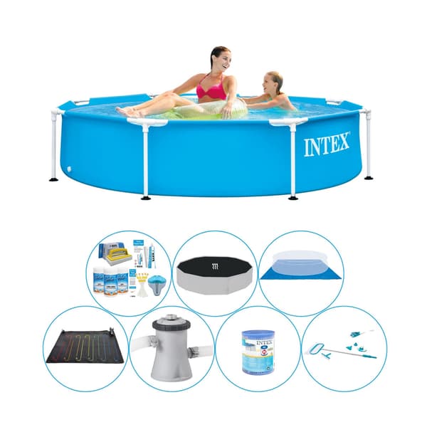 Intex Metalramme Rund 244x51 cm - Alt i 1 poolsæt