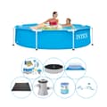 Miniatyrbillede 1 af 5: Intex Metalramme Rund 244x51 cm - Alt i 1 poolsæt