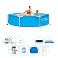 Miniatyrbillede 1 af 5: Intex Metalramme Rund 244x51 cm - Deluxe Pool Deal