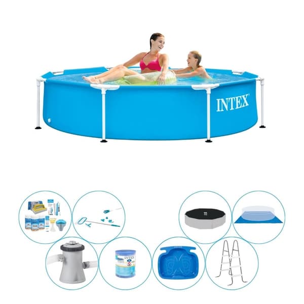 Intex Metalramme Rund 244x51 cm - Deluxe Pool Deal