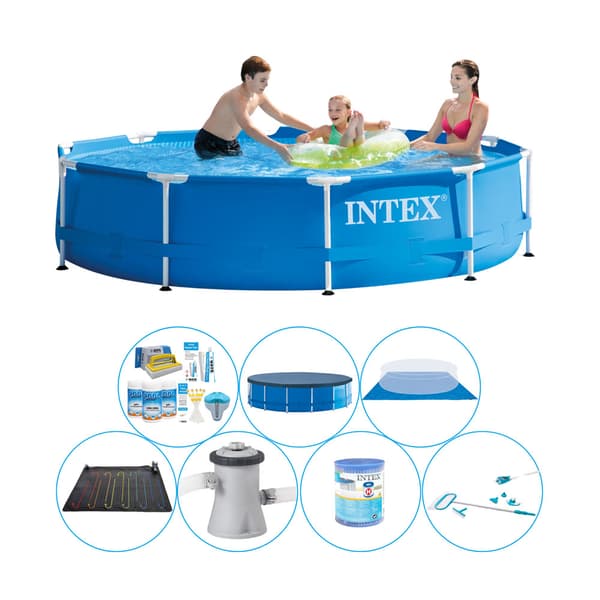 Simbassängset - Intex Metallram Rund 305x76 cm