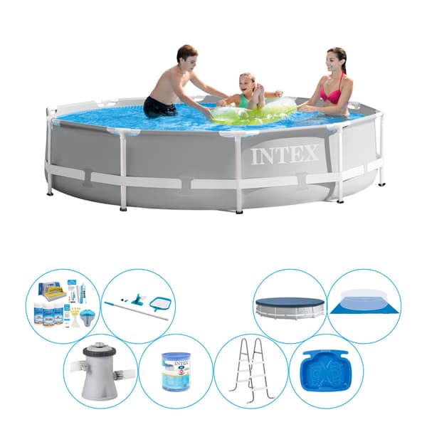 Poolbundt - Intex Prismeramme Rund 305x76 cm