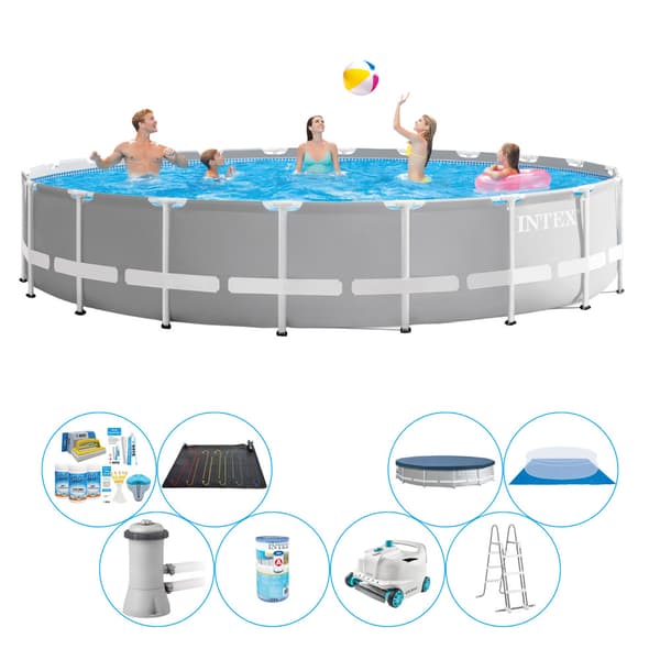 Pool combo tilbud - Intex Prisme Ramme Rund 610x132 cm