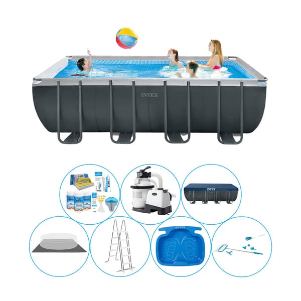 Intex Ultra XTR Ram rektangulär 549x274x132 cm - Pool inklusive tillbehör