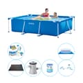 Miniatyrbild 1 av 4: Intex rampool rektangulär 220x150x60 cm - 7-delad - Poolset