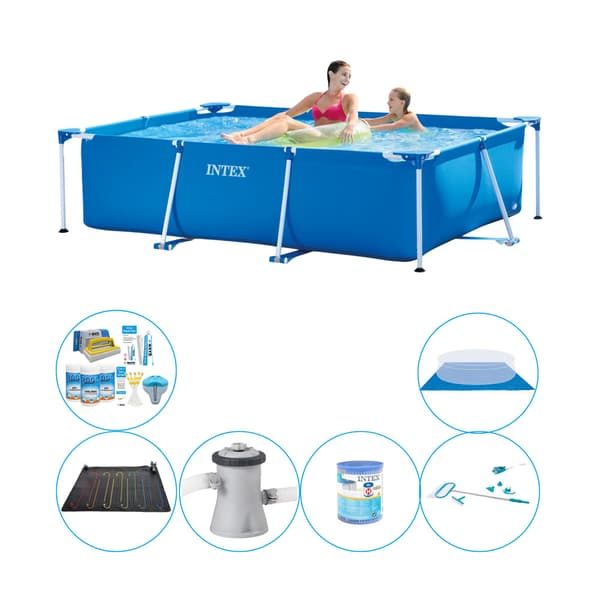 Intex rampool rektangulär 220x150x60 cm - 7-delad - Poolset