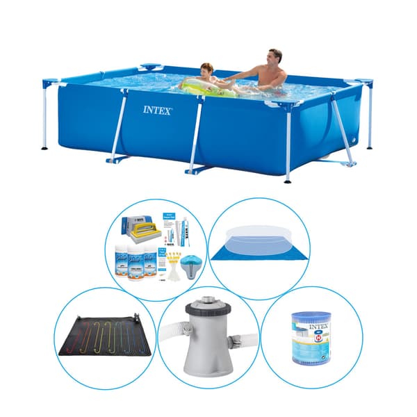 Intex Frame Pool suorakaiteen muotoinen 260x160x65 cm - 6 kpl - Allas ja tarvikkeet