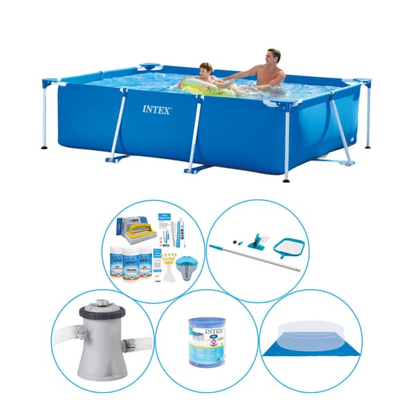 Intex Frame Pool suorakaiteen muotoinen 260x160x65 cm - 6 kpl - Uima-allasyhdistelmätarjous