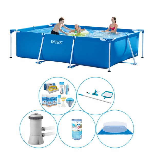 Intex Frame Pool suorakaiteen muotoinen 300x200x75 cm - 6 kpl - Uima-allasyhdistelmätarjous