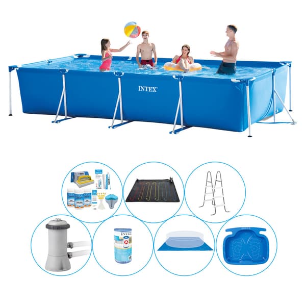 Intex Frame Pool suorakaiteen muotoinen 450x220x84 cm - 8 kpl - Super Deal Pool