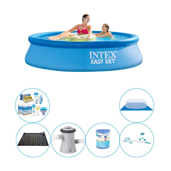 Allassetti - 7 osaa - Intex Easy Set Pyöreä 244x61 cm
