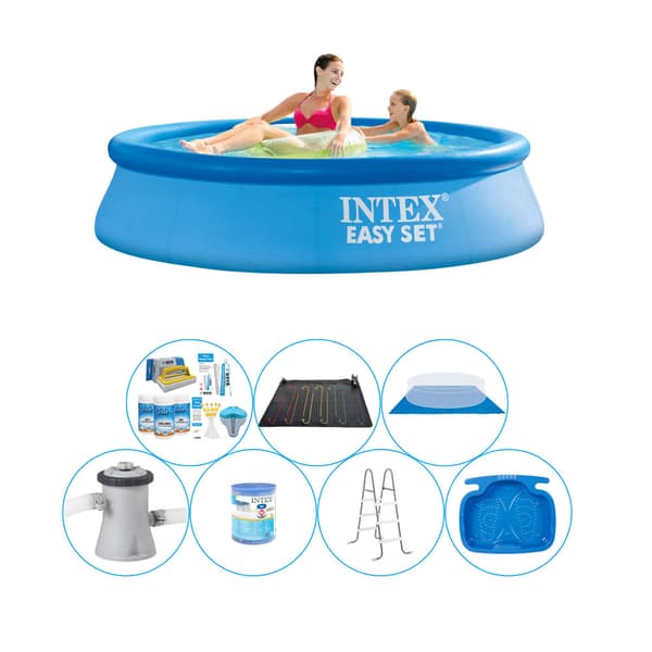 Super Deal Pool - 8 kpl - Intex Easy Set Pyöreä 244x61 cm