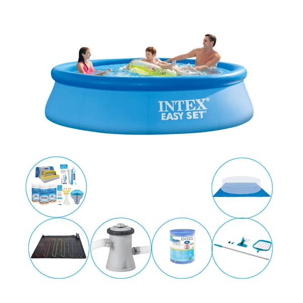 Poolpakke - 7 stk - Intex Easy Set Rund 305x76 cm