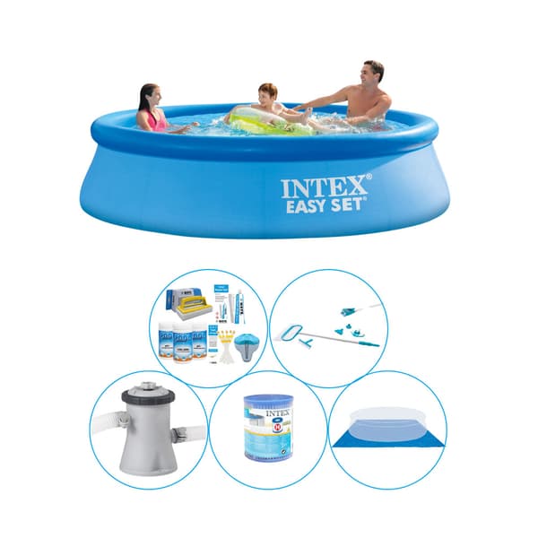Pool med tilbehør - 6 stk - Intex Easy Set Rund 305x76 cm
