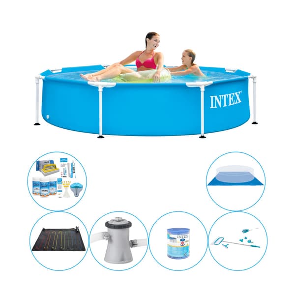 Intex Metalramme Rund 244x51 cm - 7 stk - Poolsæt