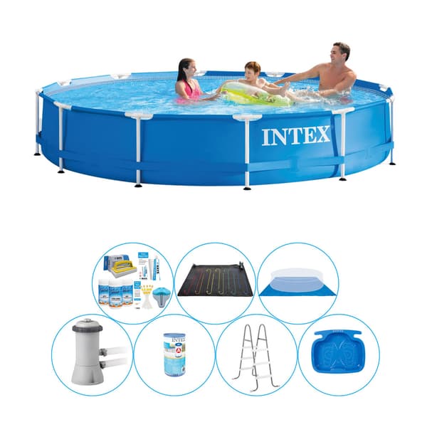 Intex metallirunko pyöreä 366x76 cm - 8 kpl - Pool Super Deal