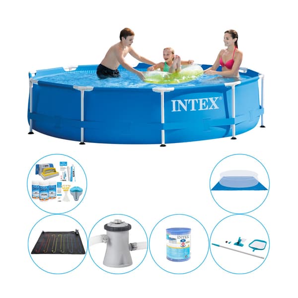 Allaspakkaus - 7 kpl - Intex Metallirunko Pyöreä 305x76 cm