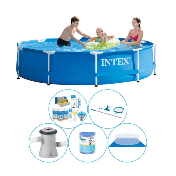 Simbassäng Combi Deal - 6-delad - Intex metallram Rund 305x76 cm