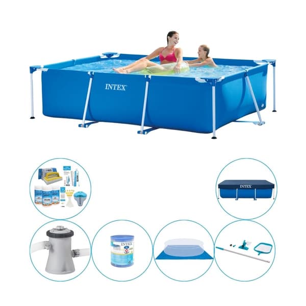 Intex Frame Pool Uima-allas - 220 x 150 x 60 cm - Tarvikkeineen