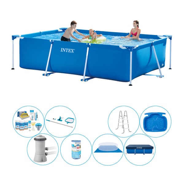 Intex Frame Pool suorakulmainen allas - 300 x 200 x 75 cm - Sisältää tarvikkeet