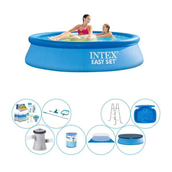 Intex Easy Set Pool - 244 x 76 cm - Täydellinen paketti