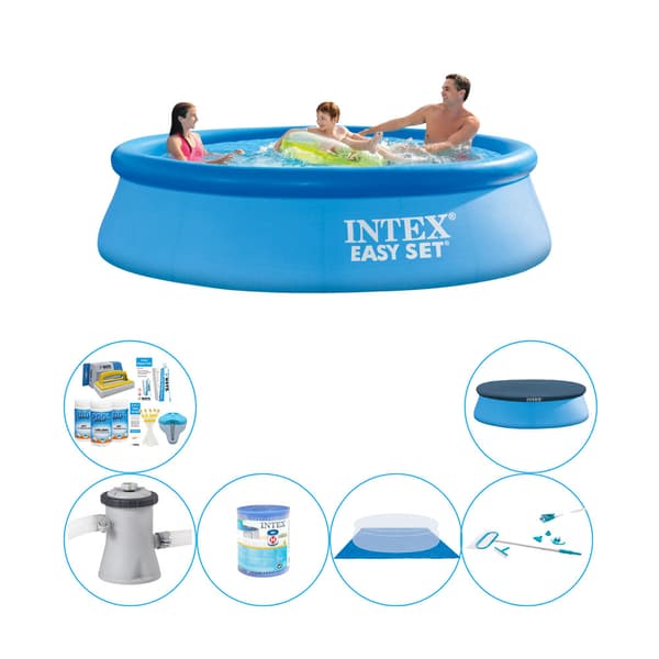Intex Easy Set Svømmebassin - 305 x 76 cm - Fordelsæt