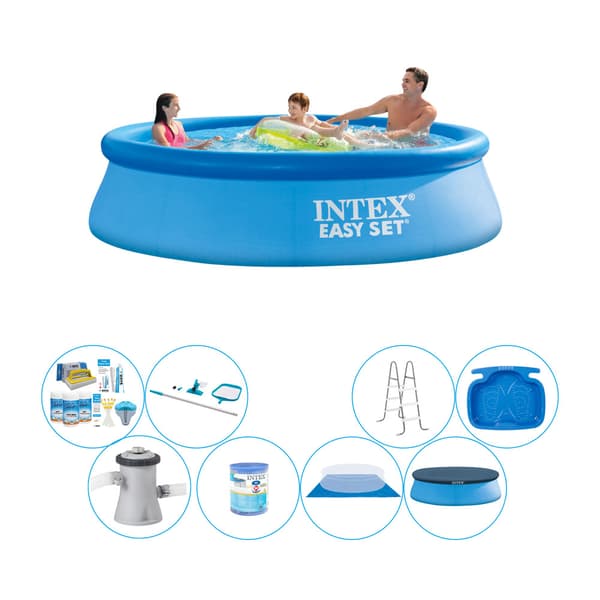 Intex Easy Set Svømmebassin - 305 x 76 cm - Komplet Pakke