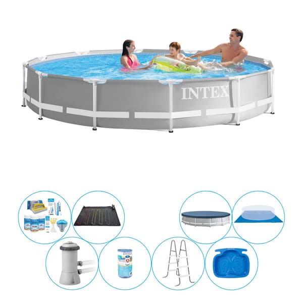 Intex Prism Frame Pool - 366 x 76 cm - Samlet Pakke