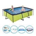 Pikkukuva 1 / 5: EXIT Uima-allas Lime - 220x150x60 cm - Runkoallas - Uima-allaspaketti