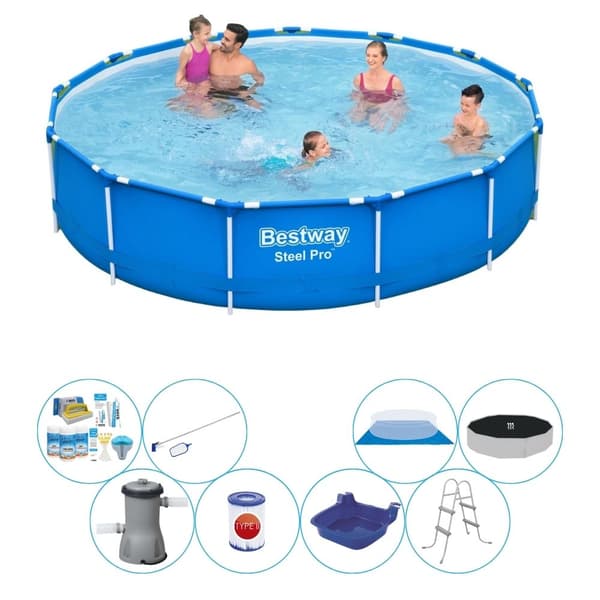 Super Deal Pool - Bestway Steel Pro Rektangulær 396x84 cm