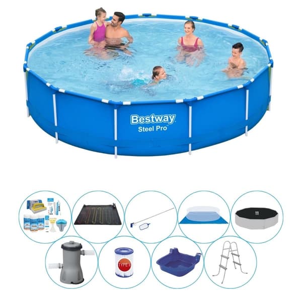 Smart Pool Deal - Bestway Steel Pro Rektangulær 396x84 cm
